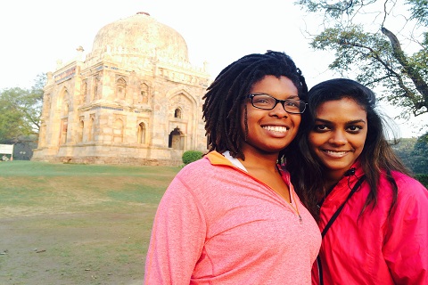 two students in india